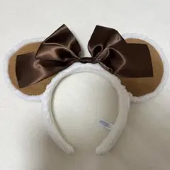 ミニー　ディズニーカチューシャ　ブラウン