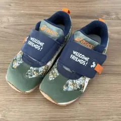 【美品】ASICS キッズスニーカー ディズニー　ミッキー　17.5㎝