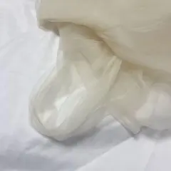 【チュール生地】オフホワイト 撮影用 装飾用 オーガンジー 衣装 背景布