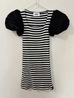 epine バルーンボーダーミニワンピース