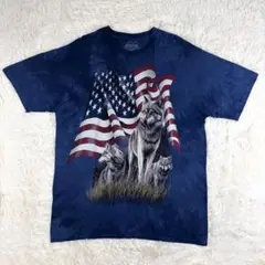 ザ・マウンテン ハンプ・デー 3D TEES ラクダグラフィック 紺 タイダイ 