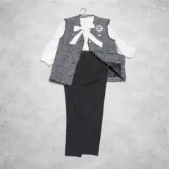 セレモニー　フォーマル　オケージョン　3点セット　ママコーデ　ママスーツ