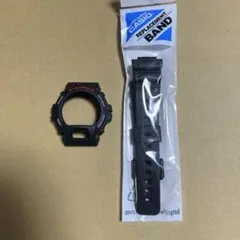 純正カシオ ベゼル＆ストラップ DW-6900CR-1 クロコダイル調 ブラック