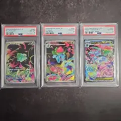 【PSA 3連番】メガフシギバナex SAR 進化ライン