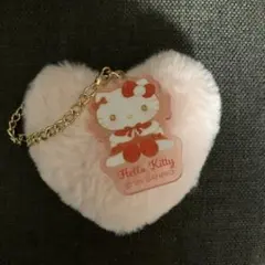 ハローキティ ファーハート キーホルダー