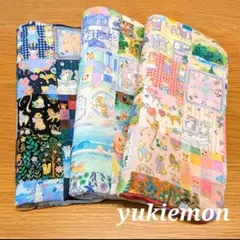 ふわふわガーゼハンカチ⭐️ユキエモン☆アニバーサリーパッチワーク☆fuwara