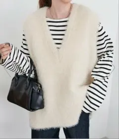 ディスコート DISCOAT フェザーヤーンチュニックベスト