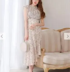 美品 LIP SERVICE セットアップ 花柄