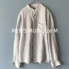 メンズ無印良品 麻100%長袖シャツ リネン 春夏
