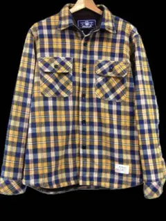 美品★AVIREX 裏地フリース 防寒チェックシャツ ジャケット★サイズ XL★