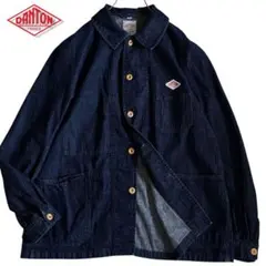 DANTON デニムカバーオール 40 濃紺　ジャケット Lのサムネイル
