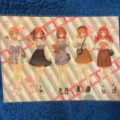 五等分の花嫁 dmmスクラッチ クリアファイル 一花 二乃 三玖 四葉 五月