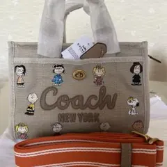 ラビ星の子様専用　　　　　コーチ　カーゴトート26 スヌーピー ピーナッツコラボ