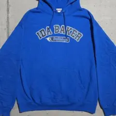 最終価格 ジャージーズ パーカー M ブルー カレッジ IDA BAKERのサムネイル