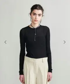 ＜H＞ハイツイストシアークルーネックカットソー　ブラック　ホワイト　まとめ