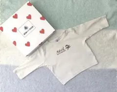 プチバトー　薄手長袖Tシャツ　12m/74㎝　アイボリー