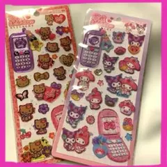 【国内正規品】大人気♪平成はっぴーフォンマイメロディ＆クロミ➕日焼けギャルキティ