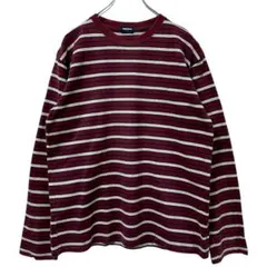 90s 00s 紺タグ OLD UNIQLO ボーダー ロンT長袖カットソー