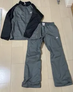 adidas ジャージ上下セット グレー/ブラック