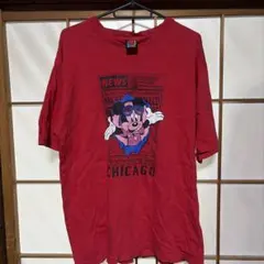 90s Mickey Unlimited Chicago Tシャツ レッドのサムネイル