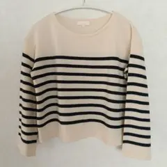 earth music&ecology ストライプ セーター S