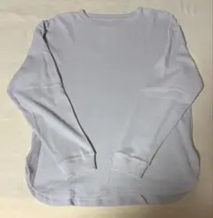 無印良品　ワッフル編み クルーネックカットソー　Lサイズ