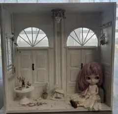 ドールハウス✳︎ミニチュアハウス✳︎背景ボード✳︎ハンドメイド✳︎1/6