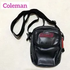 ⭐️Coleman　ミニショルダーバッグ　カラビナ付き　黒のサムネイル