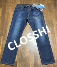 CLOSSHI ストレッチクールダークブルーデニムLLサイズ