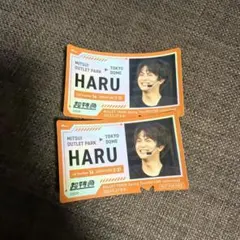超特急 三井アウトレットパーク 特典 ハル ステッカー