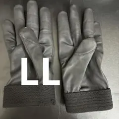 黒のレザー手袋 マジックテープ式　ワークマン