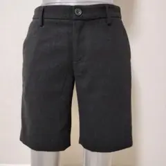 UNIQLO 厚手ハーフパンツ 黒 秋冬用
