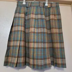 SIM 毛100%　プリーツスカート