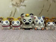 とっとこハム太郎 ソフビ 5体セット まとめ売り 指人形 平成レトロ