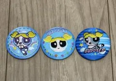 パワーパフガールズ刺繍缶バッジビスケット バブルス