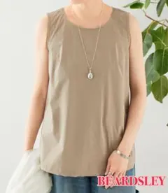 新品タグ付き 25ss ビアズリー ライトグレー シャツタンク タンク