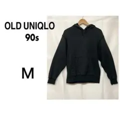 【希少】OLD UNIQLO オールドユニクロ　パーカー プルオーバー　紺タグ