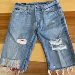 55diesel ジーンズ デニムハーフパンツ 28インチ