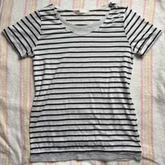 ikka ボーダーTシャツ 半袖 Mサイズのサムネイル