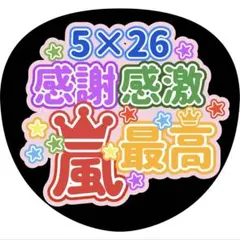 嵐 ARASHI うちわ ファンサ オーダー 5×26 推し活 ライブ 文字