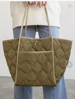 2wayキルティングキャンバス ビッグトート マザーズバッグ　新品未使用タグ付き