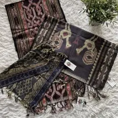 新品タグ付　手織りイカット　 3点セット タペストリー アジアン エスニック