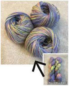 グラデーションソックヤーン　カシミヤ混