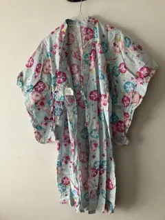 朝顔柄浴衣★子供用サイズ120cm送料込み
