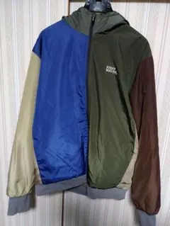 KRIFF MAYER フリースジャケット マルチカラー　リバーシブル　L