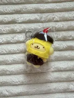 ポムポムプリン ぬいぐるみ マスコット 桃 むにゅぐるみ スタンプ