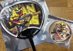 超宇宙刑事ギャバンインフィニティ　ギャバンルミナス　うちわ　コースター　祝喜輝