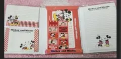 ディズニー　DISNEY　ミッキーとミニー メモ帳セット A5