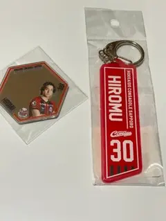 北海道コンサドーレ札幌田中宏武アクリルミラーステッカー・クリアラバーキーホルダー