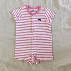 ミキハウス ダブルビー 半袖 ロンパース 70